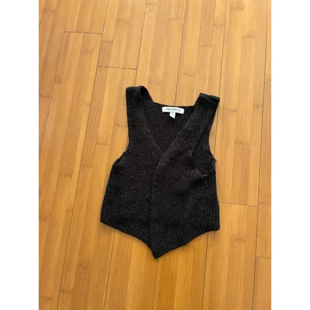 Urban Outfitters OU Women's Y2K Crochet Knitted Vest Summer Hook Small